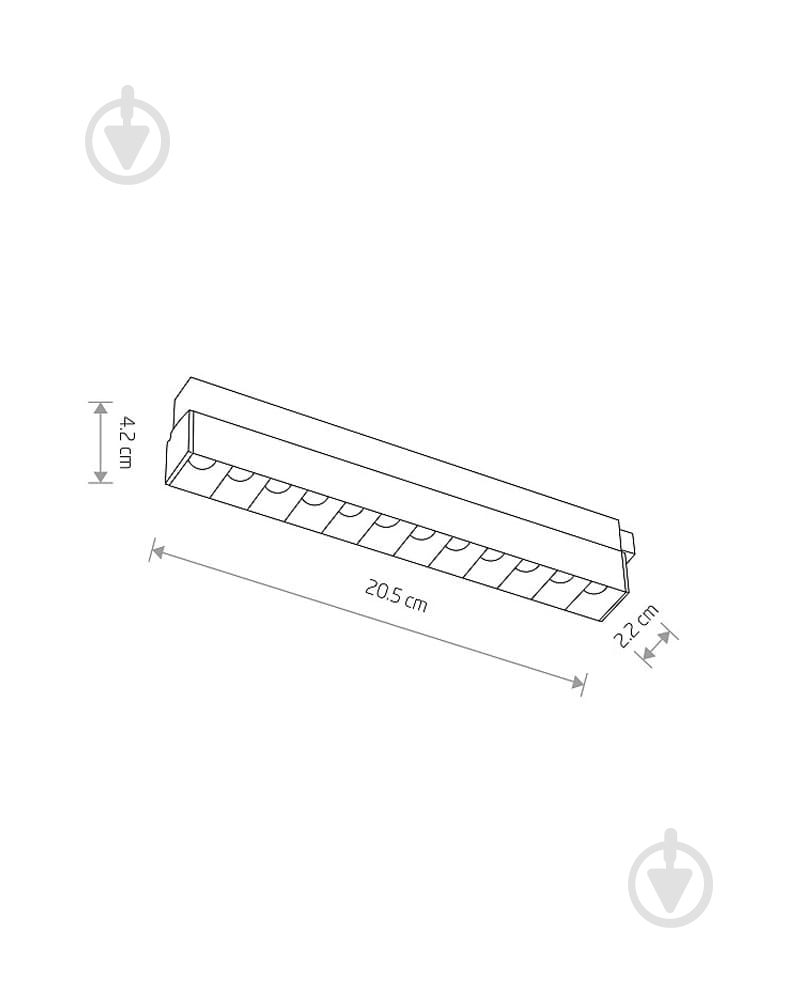 Магнитный трековый светильник Nowodvorski черный 10144 - фото 2