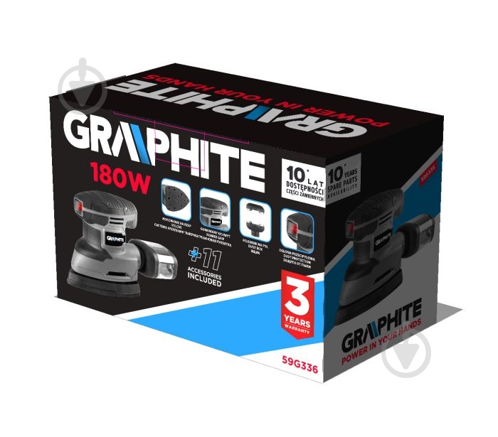 Дельташлифмашина GRAPHITE 59G336 - фото 3