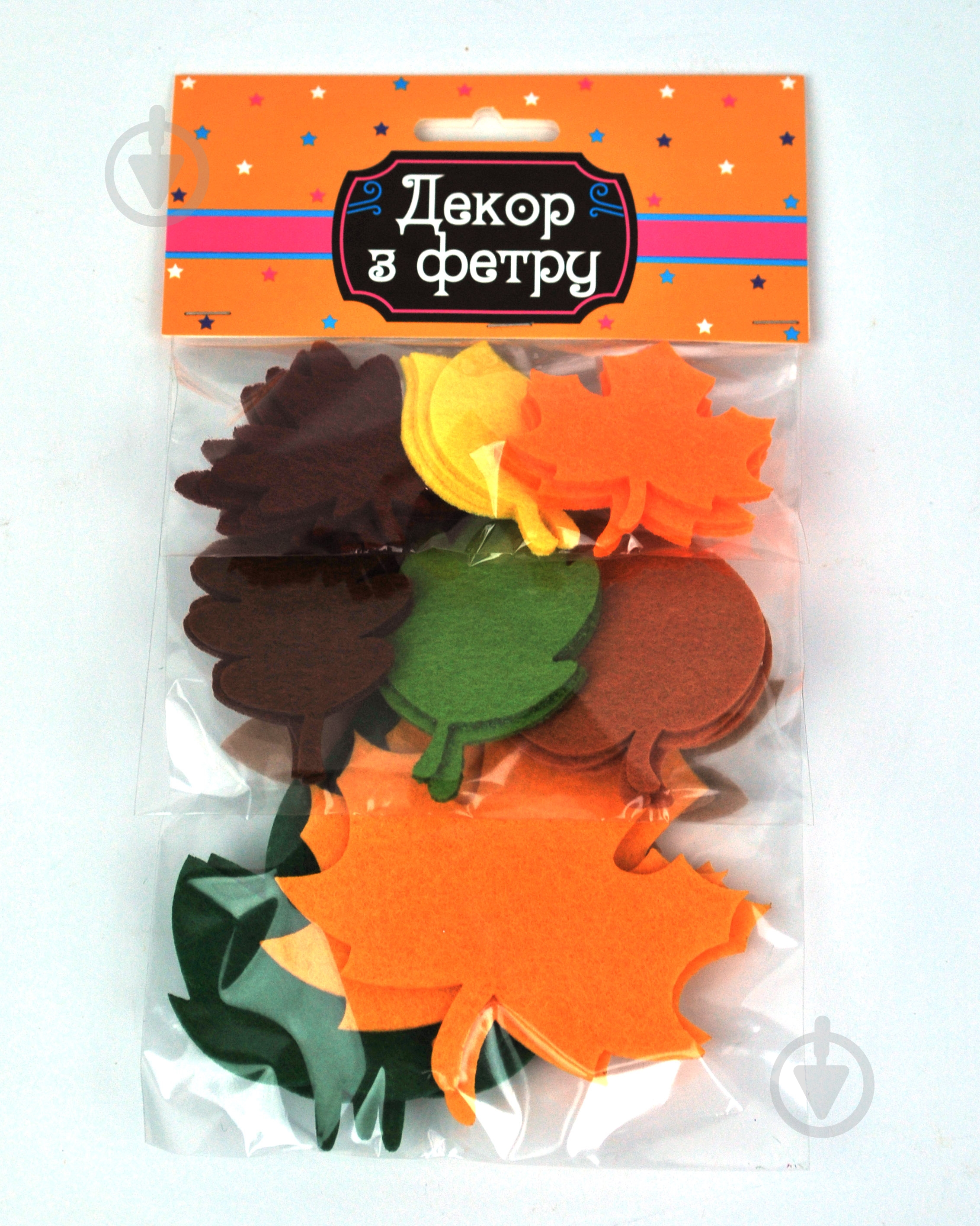 Декор из фетра Осень 27 шт. Аплі Краплі - фото 1 Декор из фетра Осень 27 шт. Аплі Краплі - фото 1