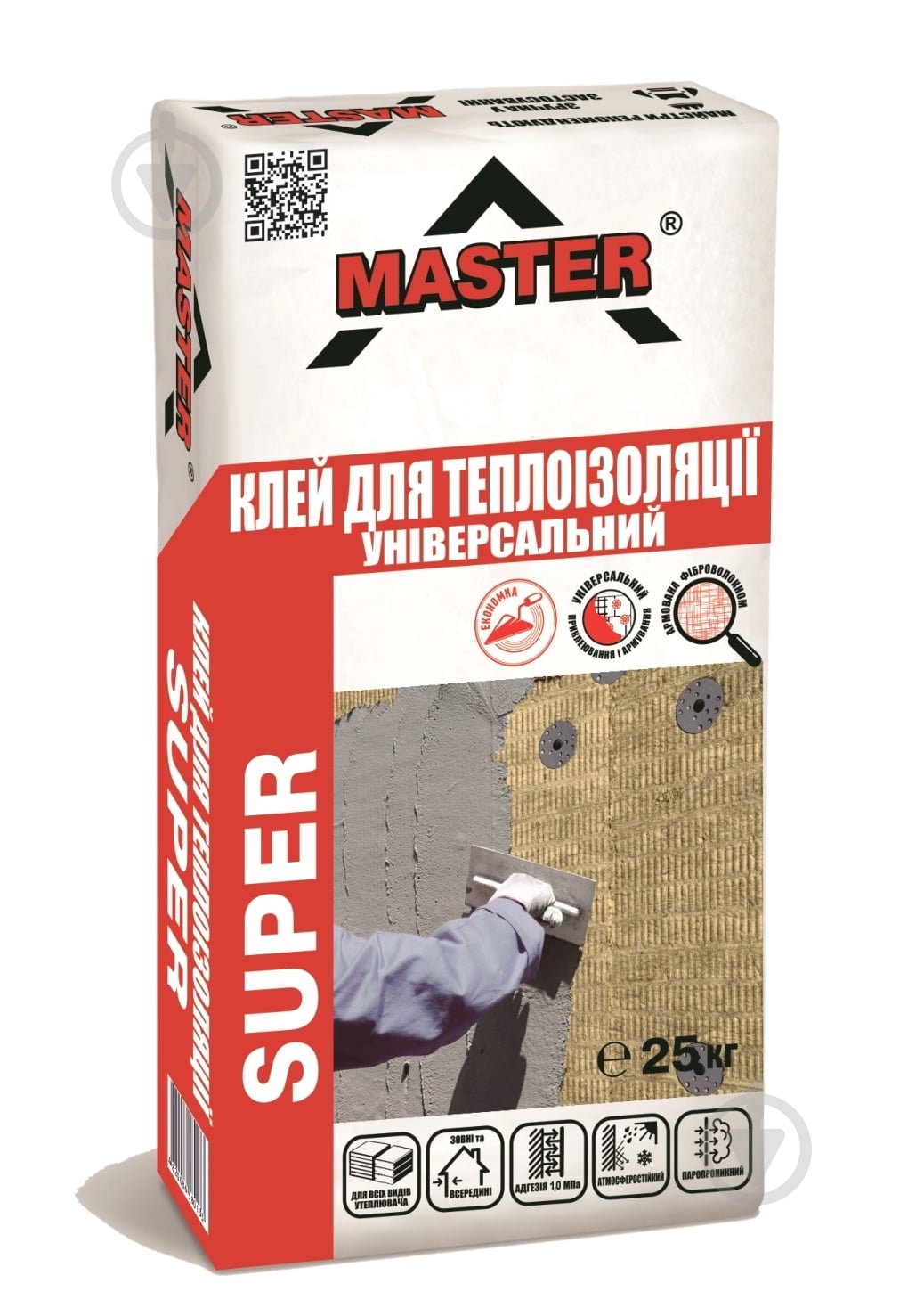 Клей для теплоізоляції Master ® "SUPER" Для Утеплення Фасадів 25 кг - фото 1