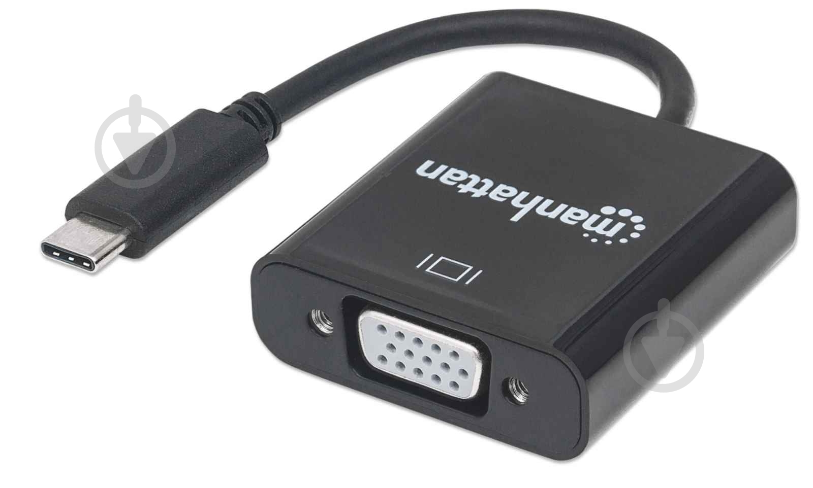 Перехідник Manhattan USB Type-C – VGA чорний (151771) - фото 1