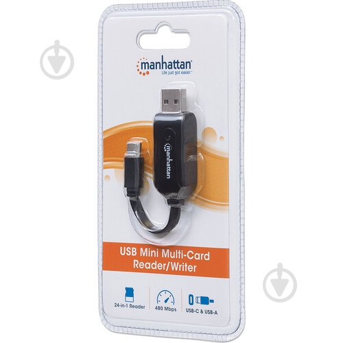 Кардридер Manhattan OTG USB Type-C/A (102018) - фото 5