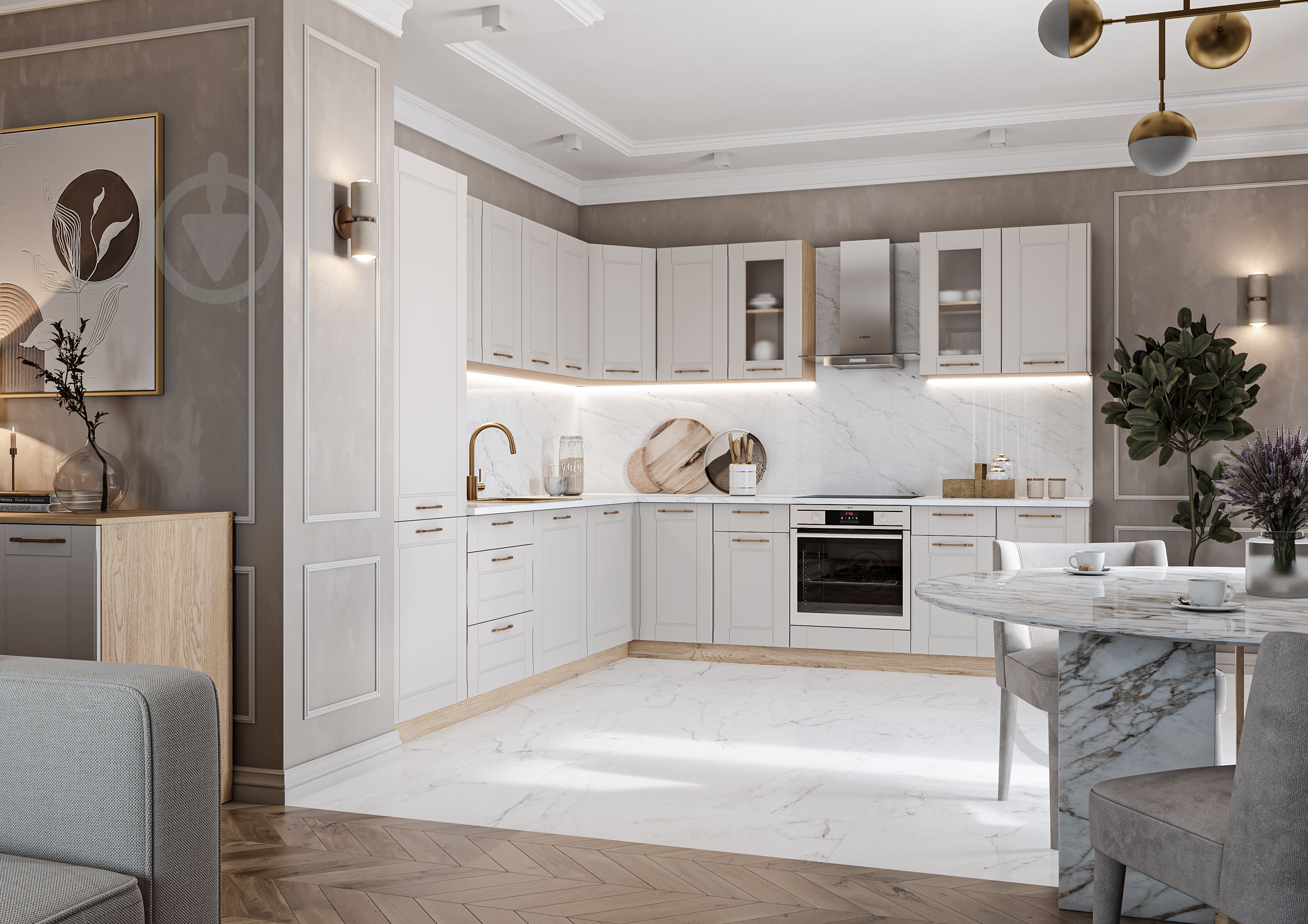 Шкаф под духовку ШДР 60/214/56 МС Амели кашемир/дуб кремона торро Грейд - фото 2 Шкаф под духовку ШДР 60/214/56 МС Амели кашемир/дуб кремона торро Грейд - фото 2