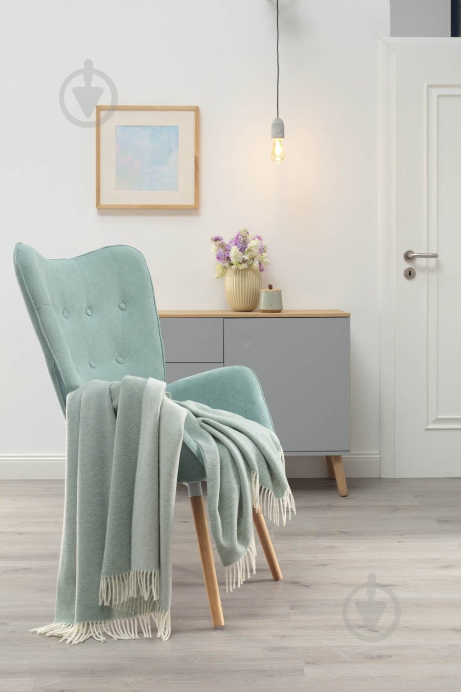 Плед Green-Ecru 130x170 см светло-зеленый Biederlack - фото 2