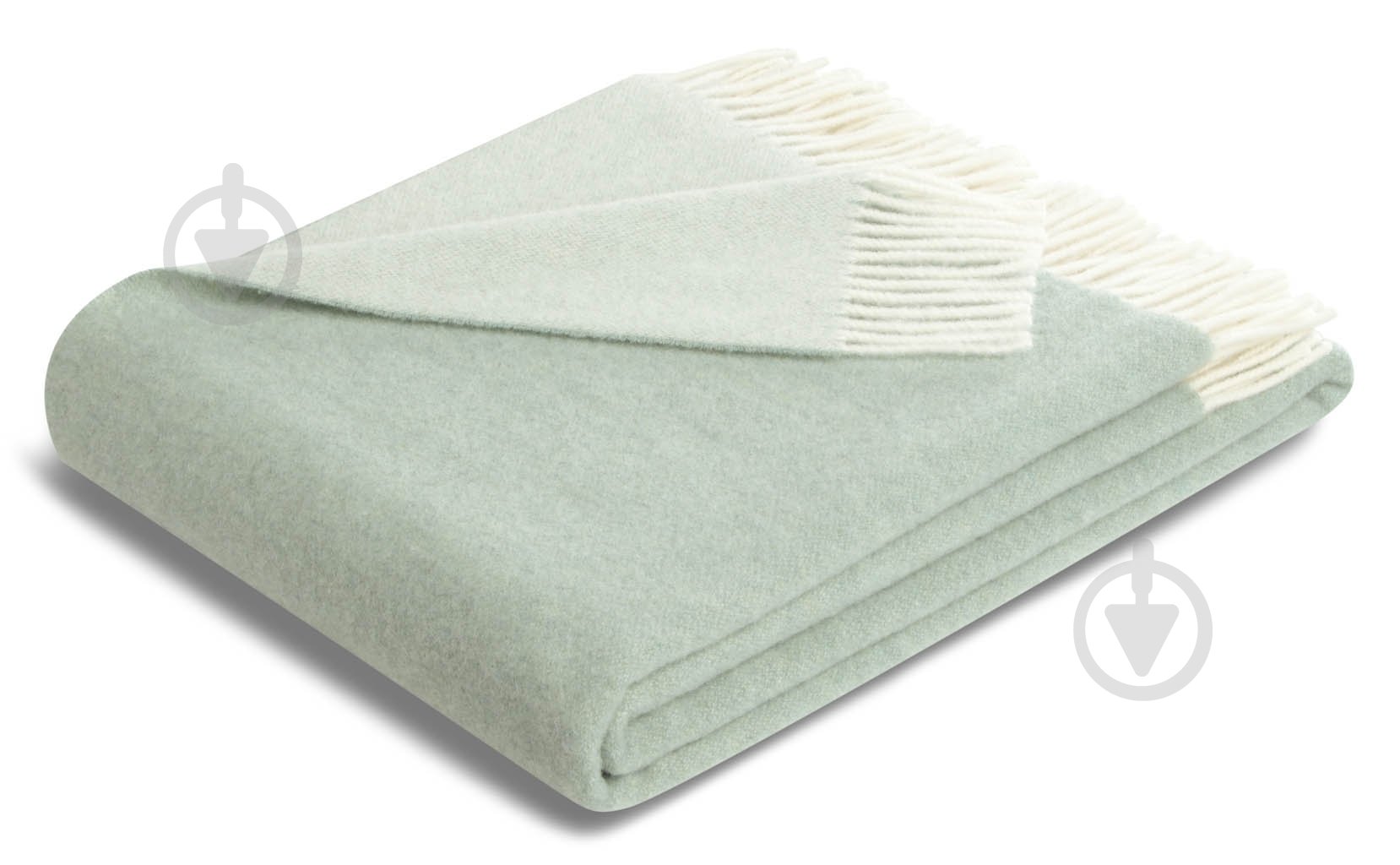 Плед Green-Ecru 130x170 см светло-зеленый Biederlack - фото 1