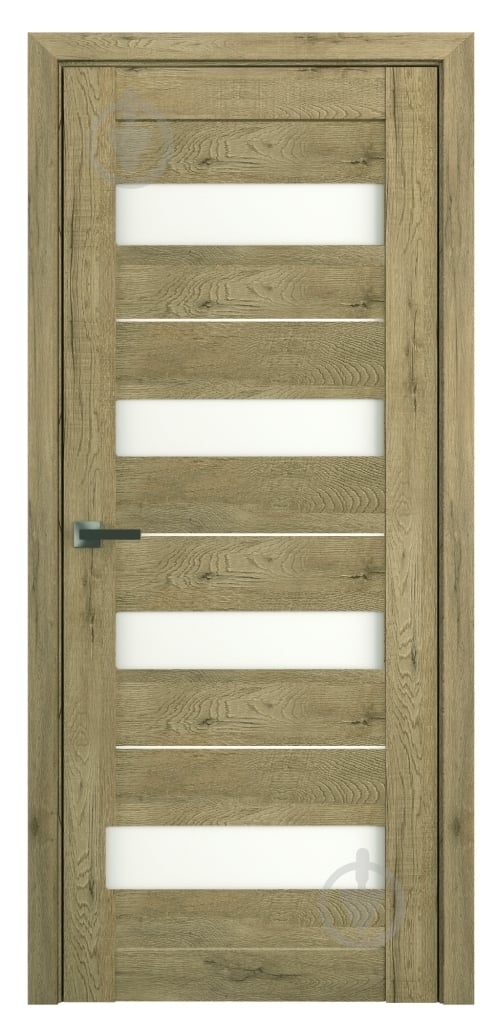 Дверне полотно Dverona 501 ПО 800 мм дуб античний - фото 1