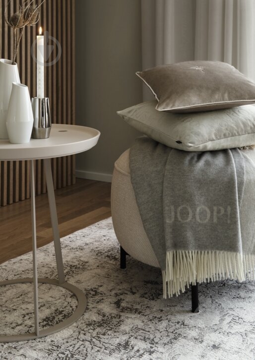 Плед FINE-DF Silber-Natur 130x180 см серый Joop! - фото 2 Плед FINE-DF Silber-Natur 130x180 см серый Joop! - фото 2