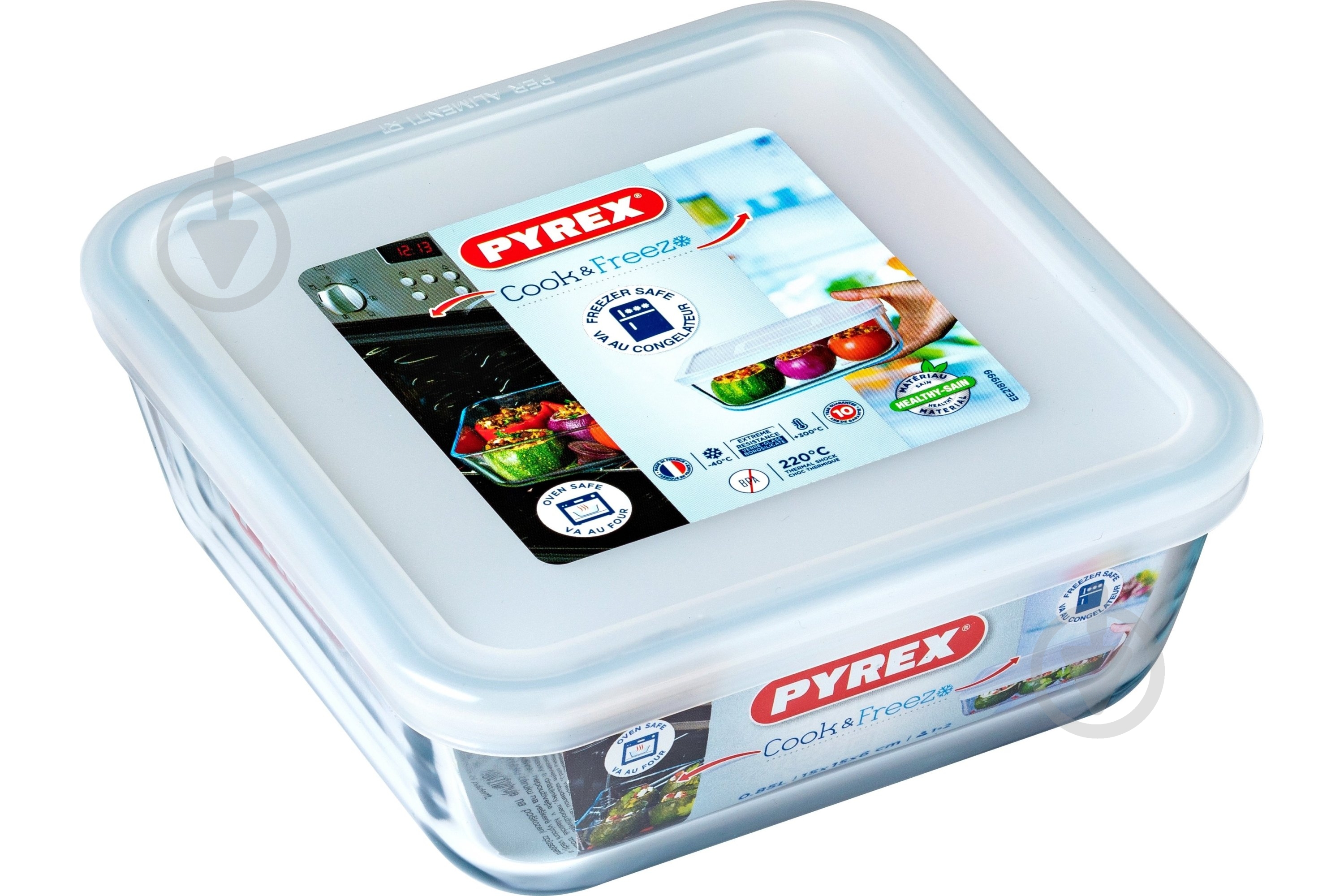 Форма Pyrex Cook&Freez 15х15 см (218P001/7946) - фото 2