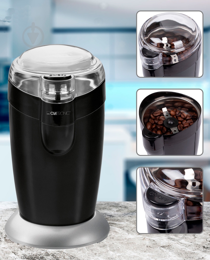 Кофемолка Clatronic KSW 3306 Black - фото 4