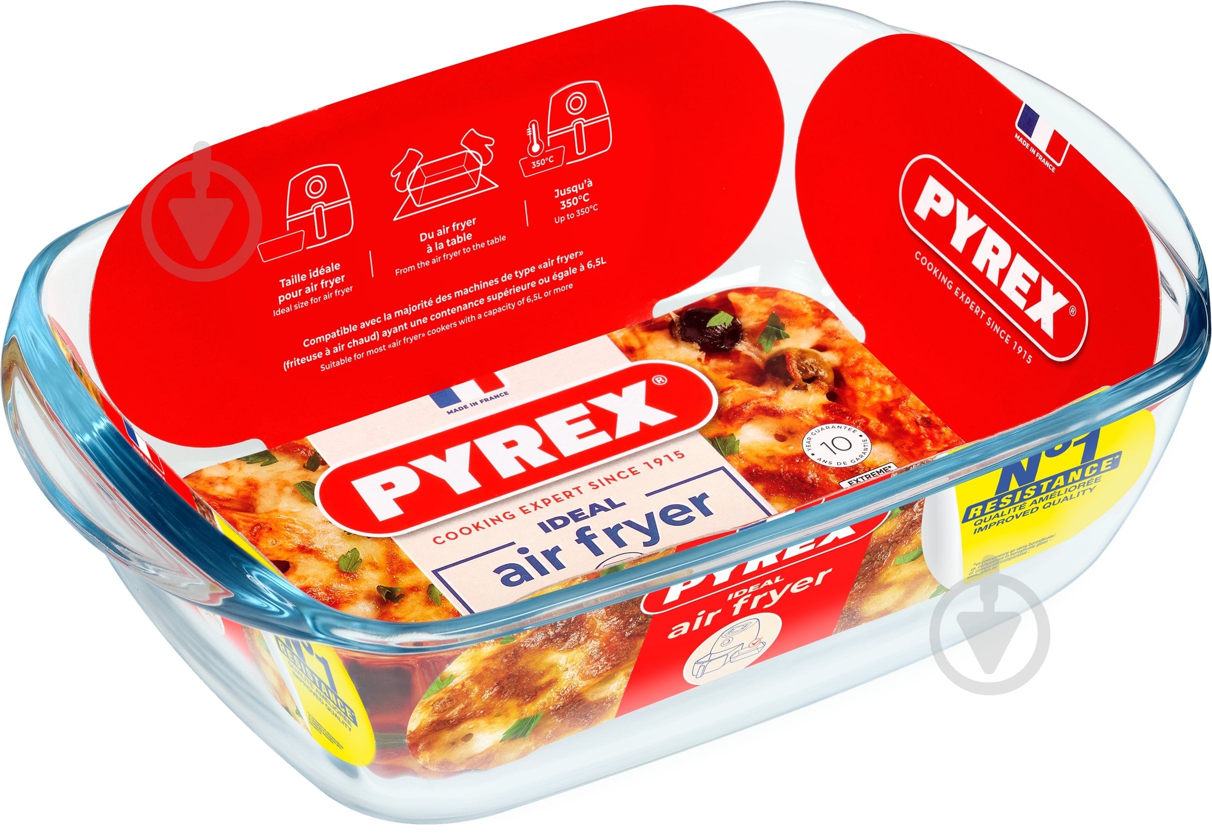 Форма Pyrex AIRFRYER прям. 23х15х6 см (1.2л) (215B100/7948) - фото 2 Форма Pyrex AIRFRYER прям. 23х15х6 см (1.2л) (215B100/7948) - фото 2