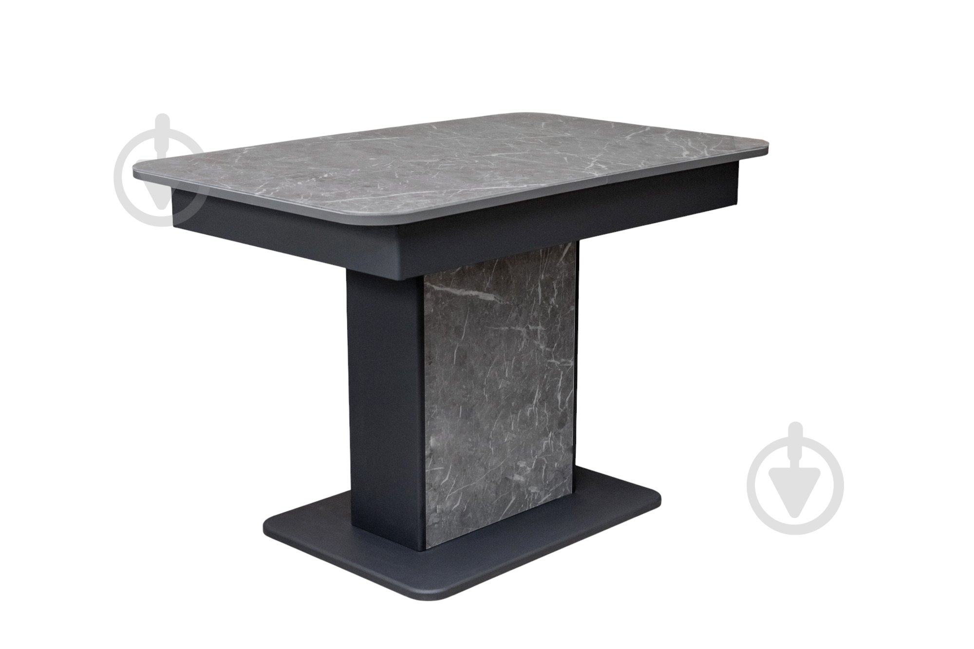 Стол обеденный Бостон-В 1100(1450)x700x740мм мрамор серый/серый - фото 3 Стол обеденный Бостон-В 1100(1450)x700x740мм мрамор серый/серый - фото 3