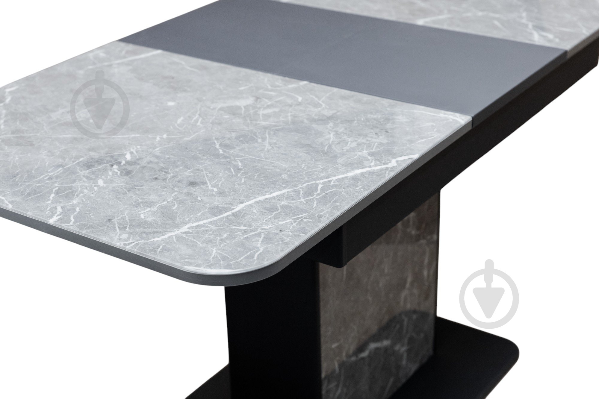 Стол обеденный Бостон-В 1100(1450)x700x740мм мрамор серый/серый - фото 7 Стол обеденный Бостон-В 1100(1450)x700x740мм мрамор серый/серый - фото 7