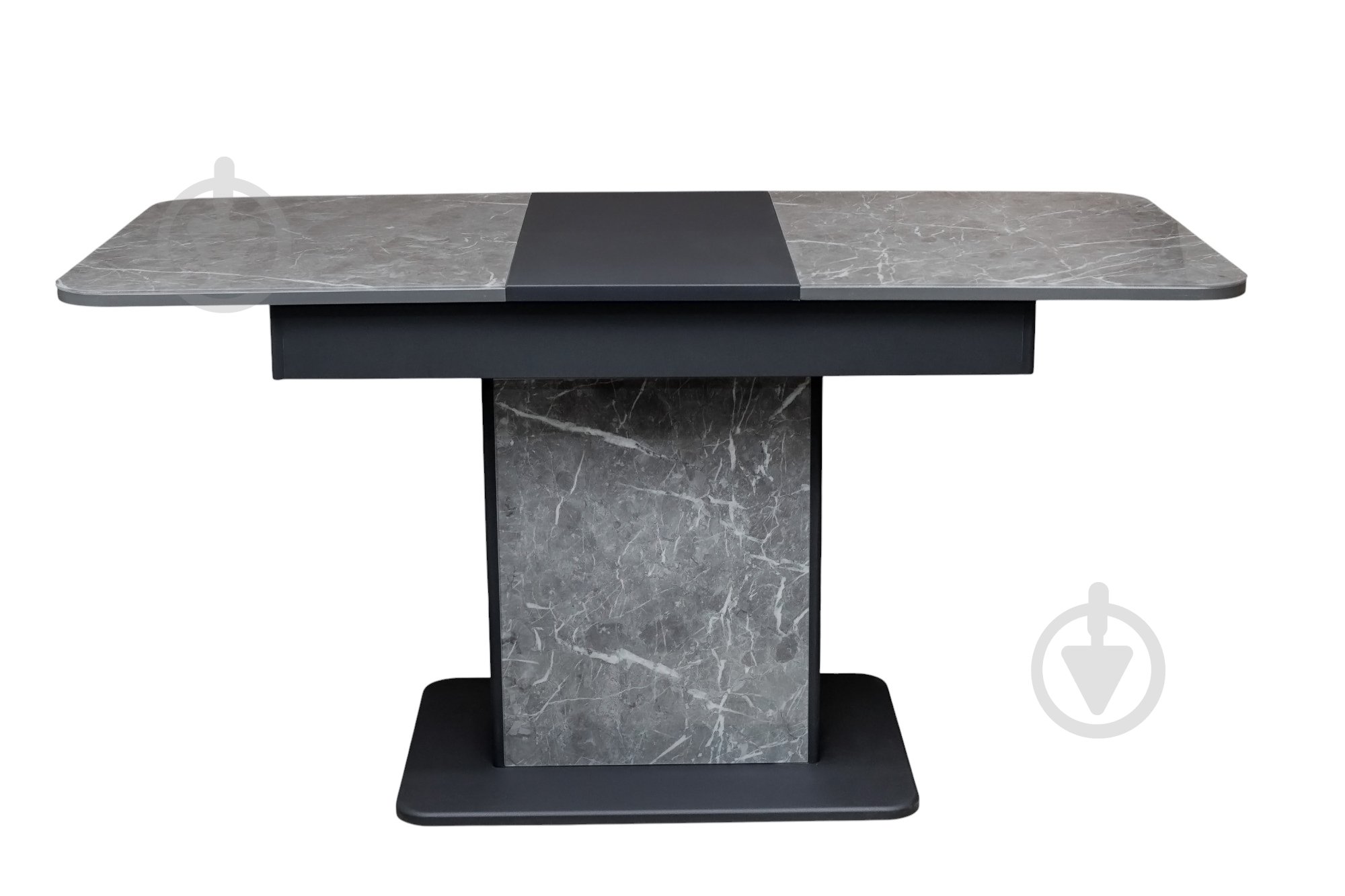 Стол обеденный Бостон-В 1100(1450)x700x740мм мрамор серый/серый - фото 5 Стол обеденный Бостон-В 1100(1450)x700x740мм мрамор серый/серый - фото 5