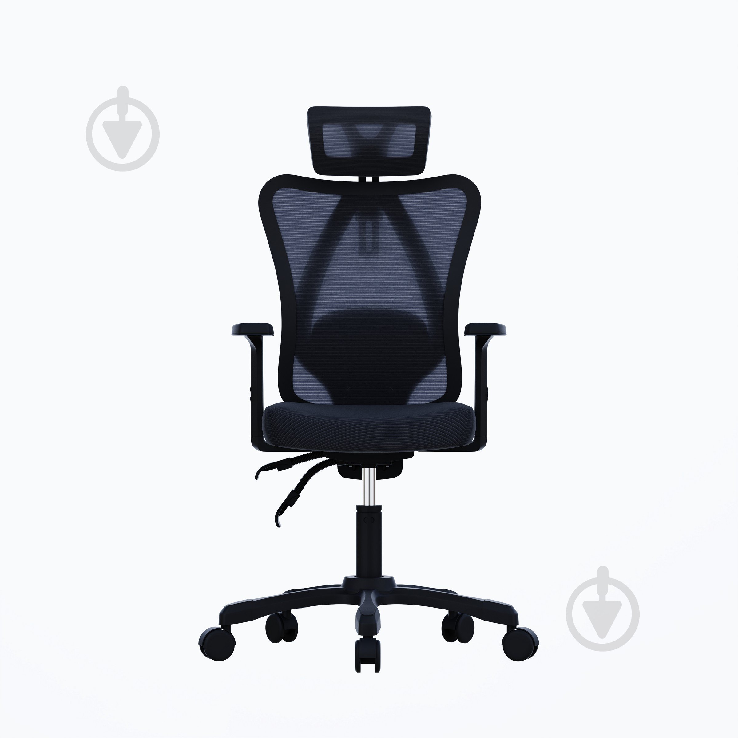 Кресло офисное Maxxter OC-ONYX, эргономичное, дышащий текстиль черный - фото 1