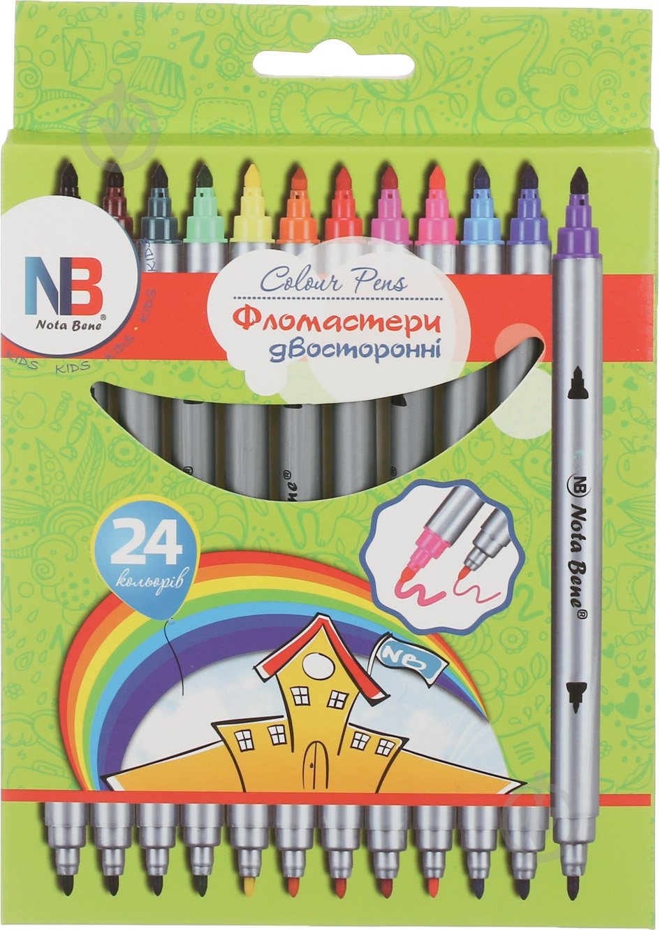 Фломастеры 12 цветов Nota Bene - фото 1