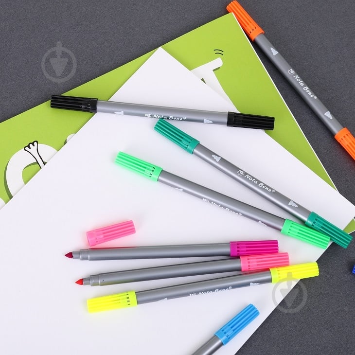 Фломастеры 12 цветов Nota Bene - фото 3