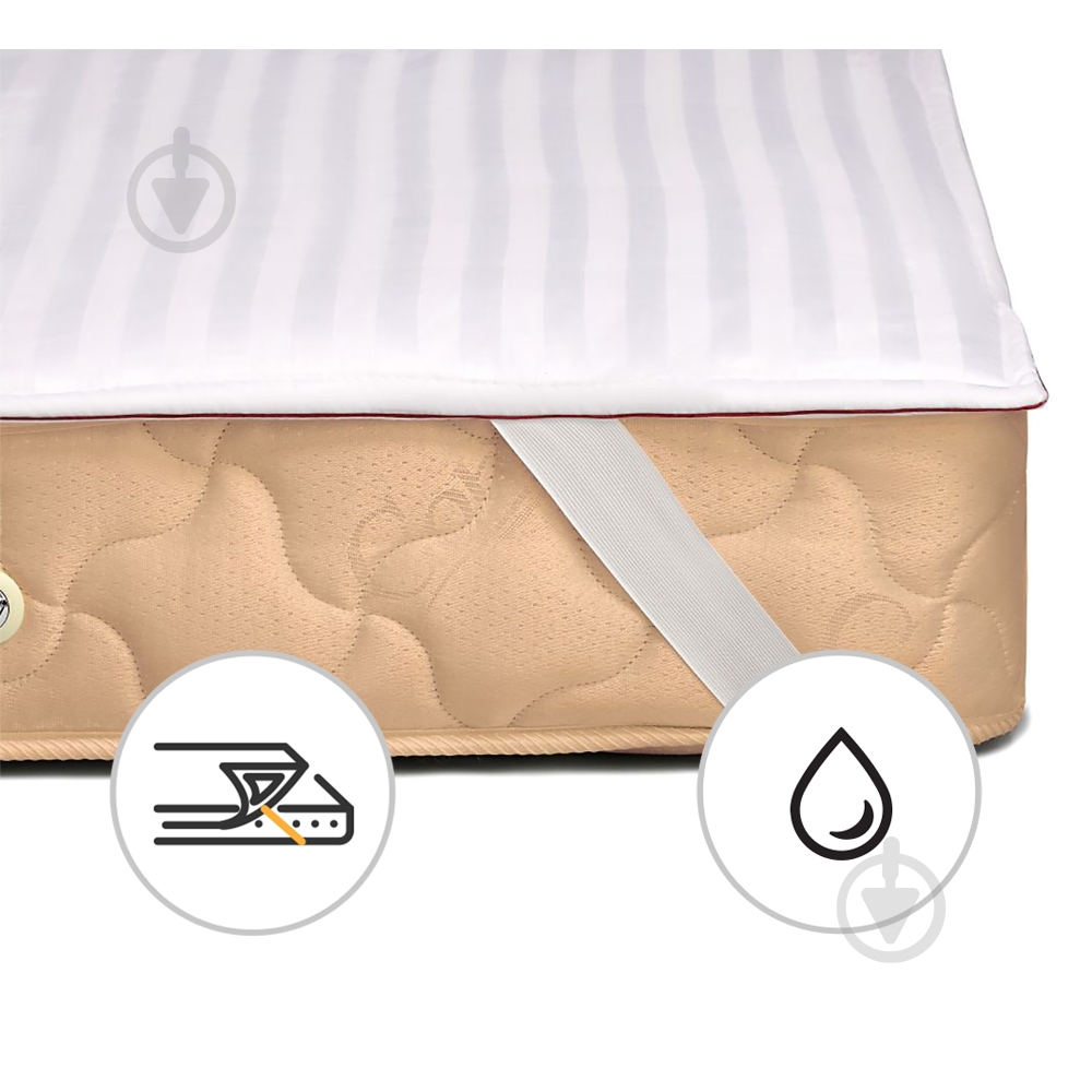 Наматрацник вовняний MirSon DeLuxe Woollen 244 водонепроникний з резинкою у кутах 26х200x220 см 2200000336736 - фото 1 Наматрацник вовняний MirSon DeLuxe Woollen 244 водонепроникний з резинкою у кутах 26х200x220 см 2200000336736 - фото 1