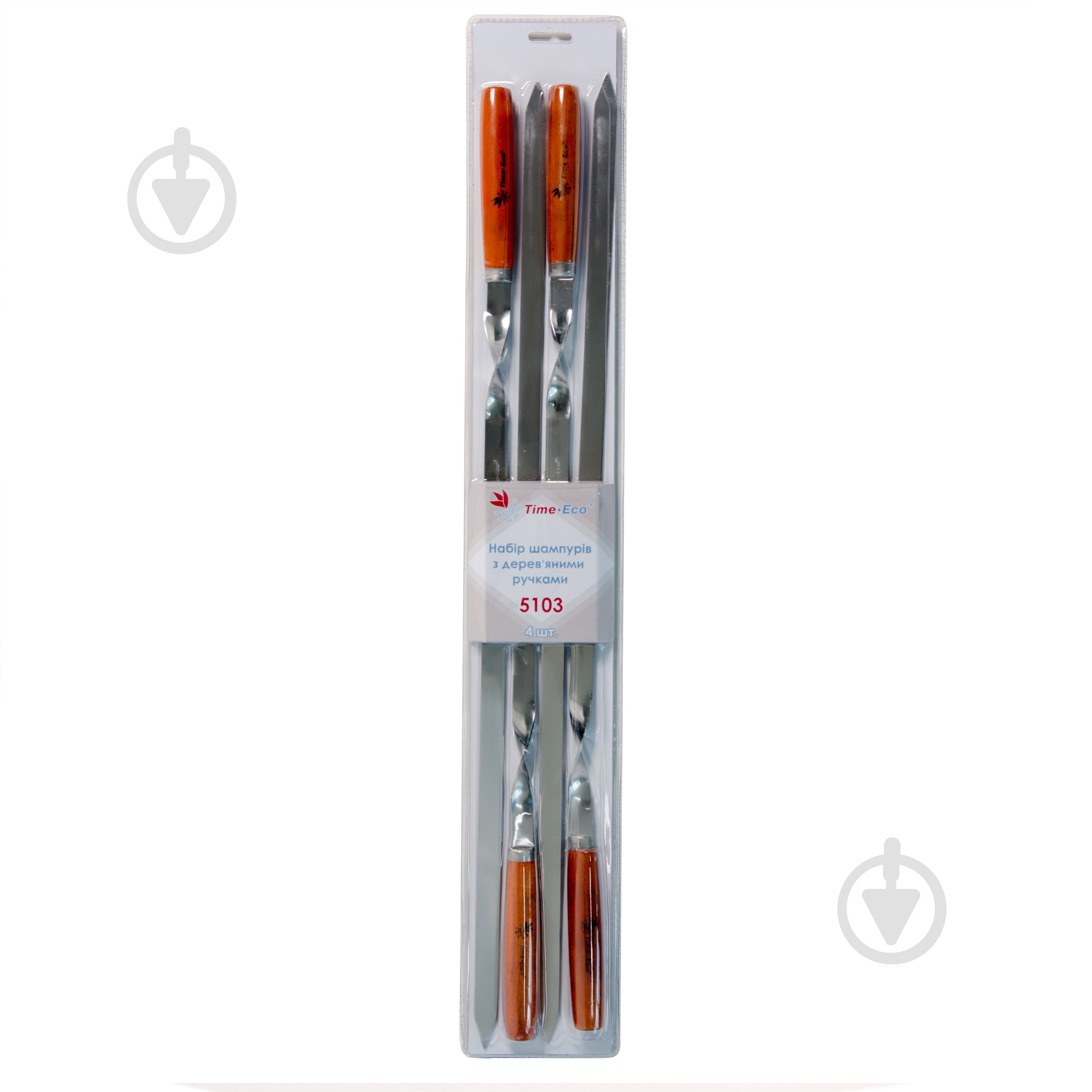 Набор шампуров Time Eco  4 шт 60 см 5103 - фото 1