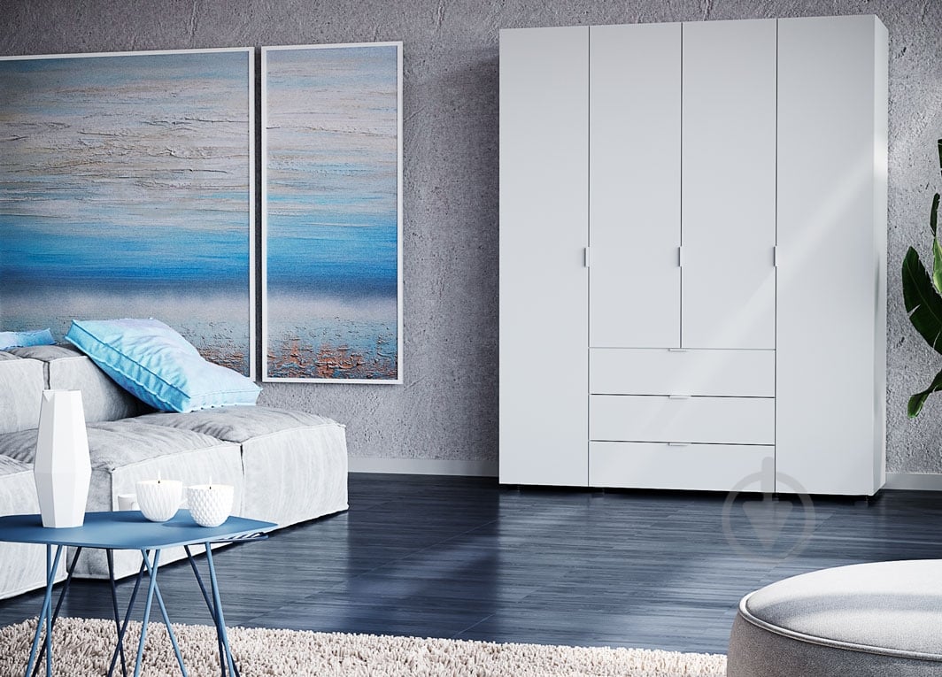 УЦІНКА! Шафа Берегиня Choice 1600х2000х550 ДСП німфея альба (УЦ №2595) - фото 1