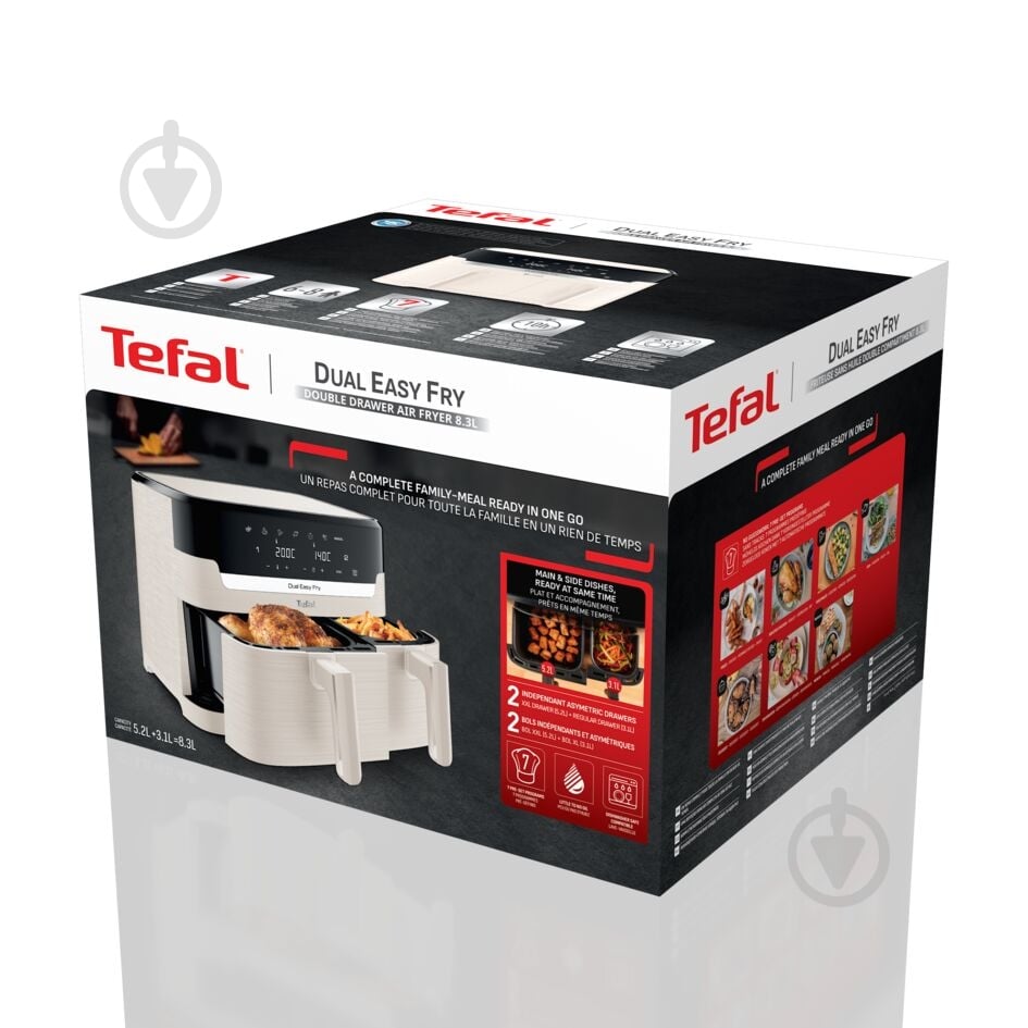 Мультипечь Tefal Dual Easy Fry EY901AE0 - фото 3 Мультипечь Tefal Dual Easy Fry EY901AE0 - фото 3