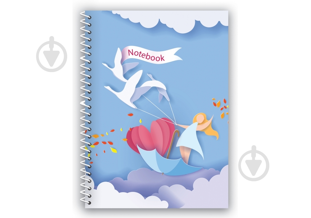 Блокнот Spring Mood: Swan А5 80 арк.E21952-02 Economix - фото 1