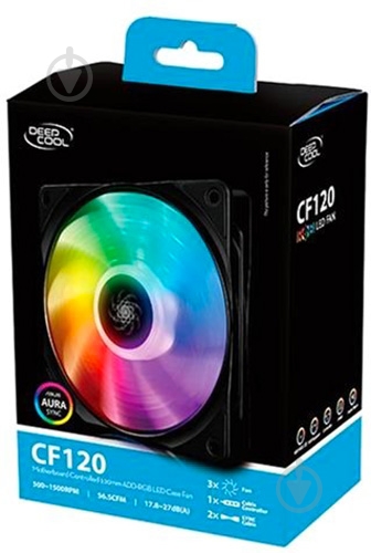 Вентилятор Deepcool CF 120 ARGB (DP-FA-RGB-CF120-1) - фото 7 Вентилятор Deepcool CF 120 ARGB (DP-FA-RGB-CF120-1) - фото 7