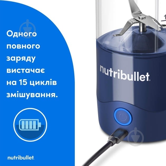Фітнес-блендер NUTRIBULLET NBP003NBL (0C22300094) - фото 10
