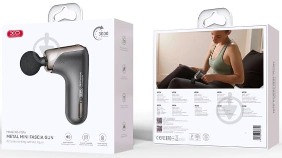 Массажер Xo FG16.gray ручний перкусійний - фото 3