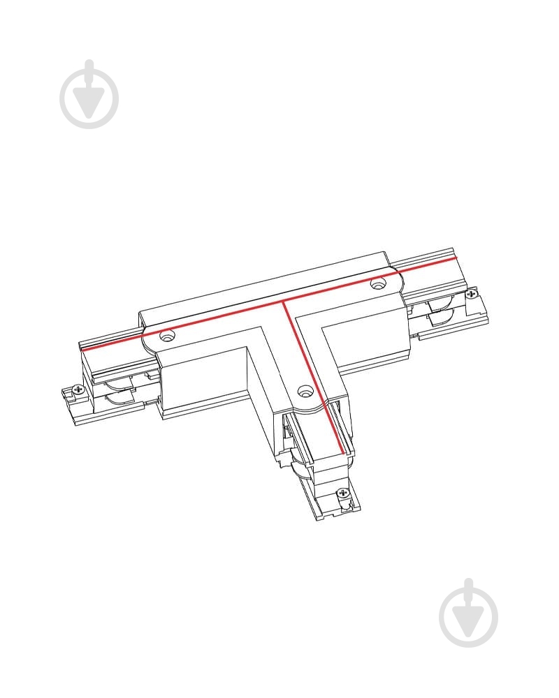 Соединитель Т-образный Nowodvorski белый 8243 - фото 2