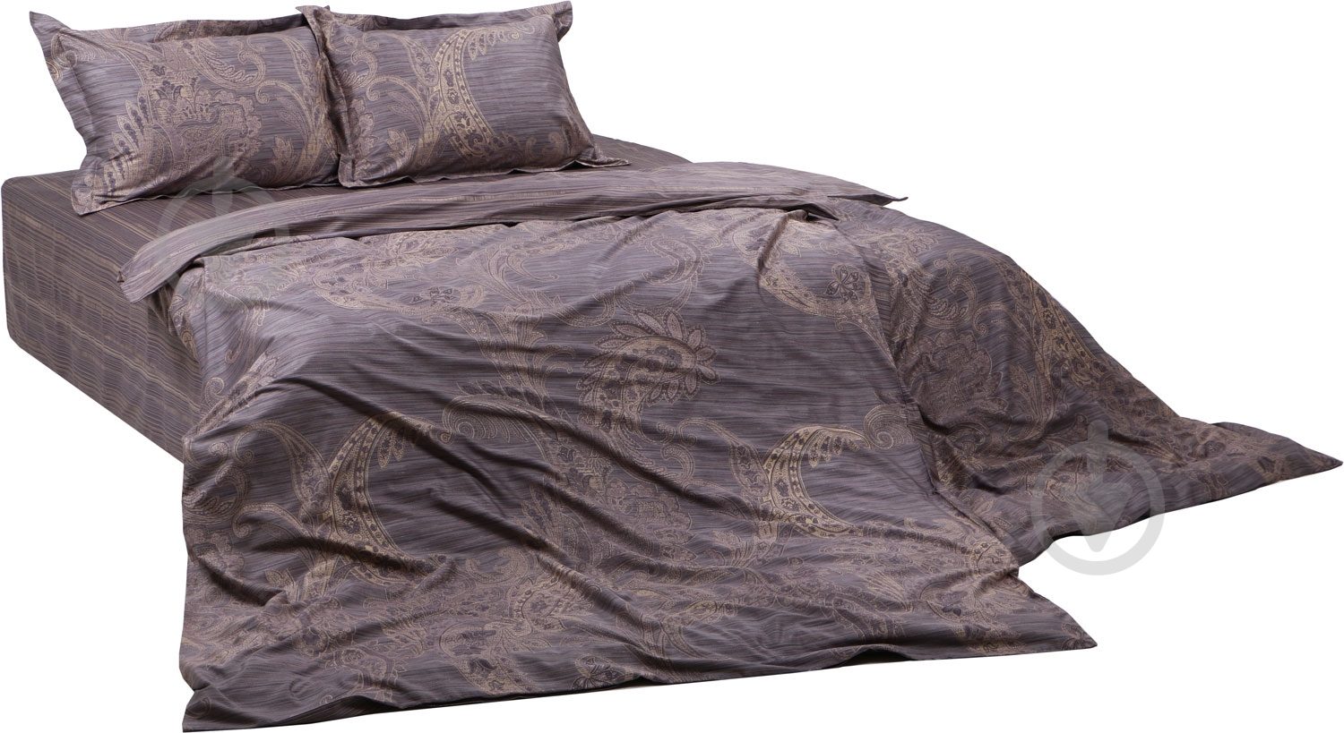 Комплект постельного белья Luxury семейный темно-коричневый La Nuit - фото 1 Комплект постельного белья Luxury семейный темно-коричневый La Nuit - фото 1