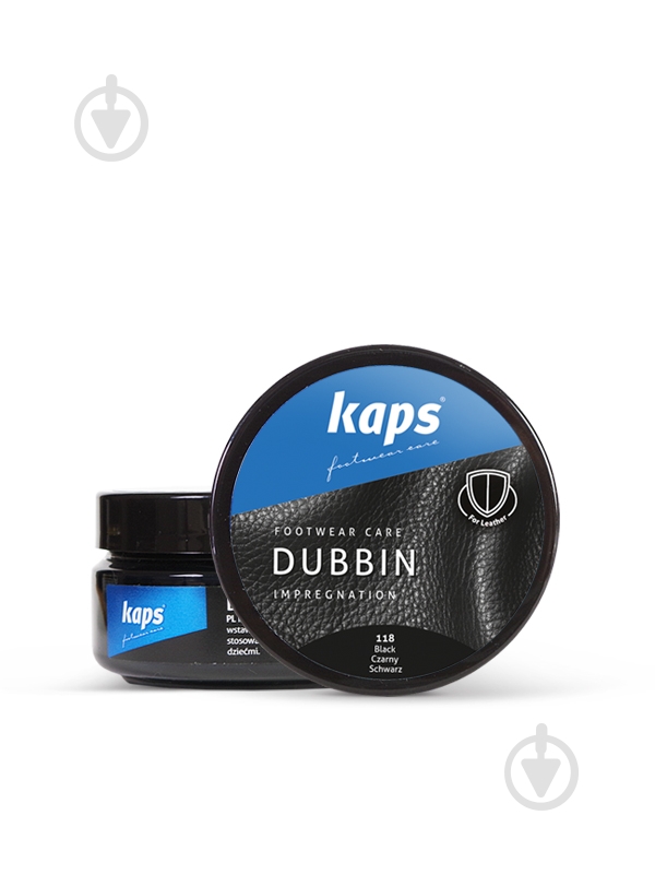Жир для кожи Kaps Dubbin (118) 02 черный 100 мл - фото 1