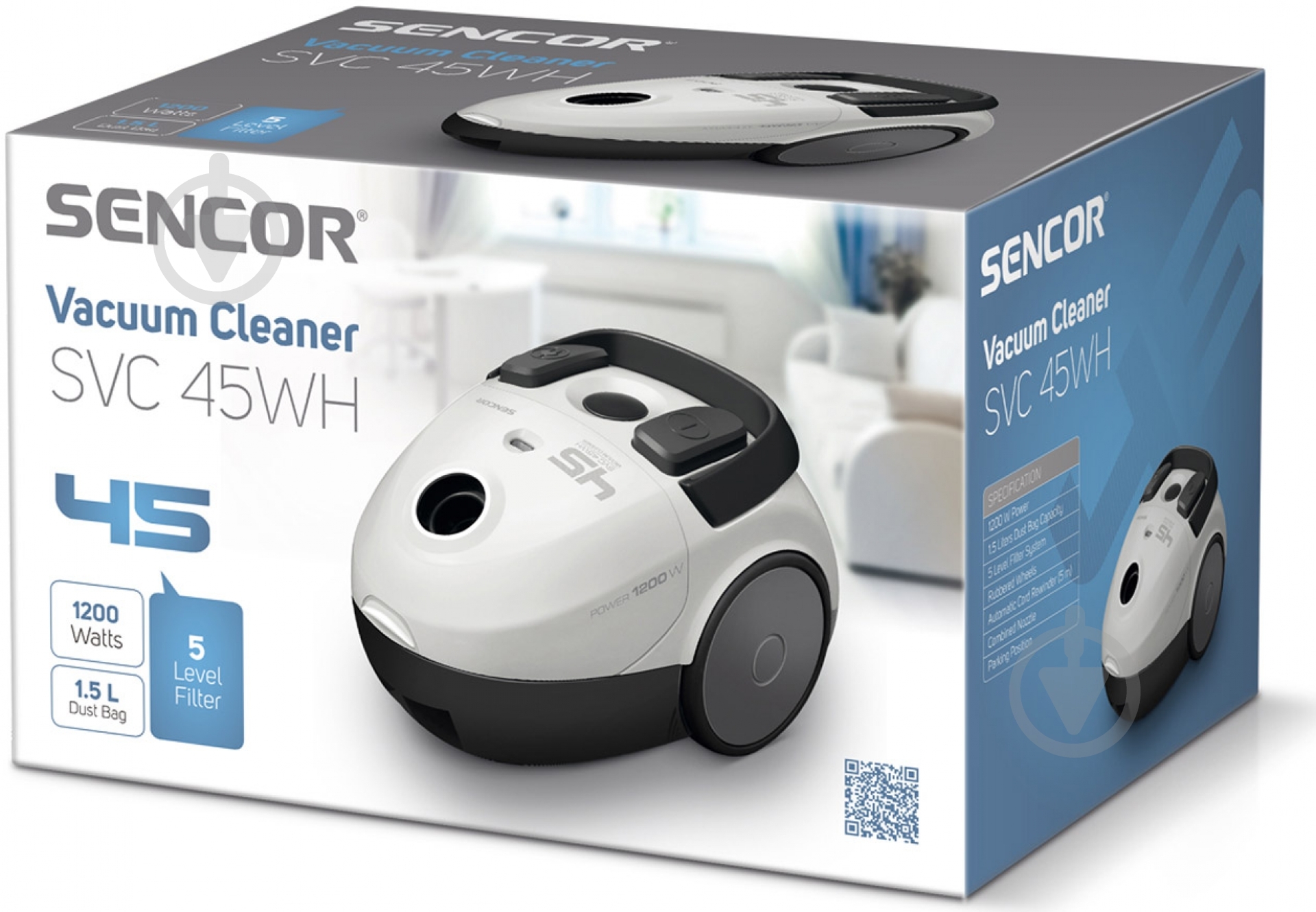Пылесос Sencor SVC45WH - фото 3