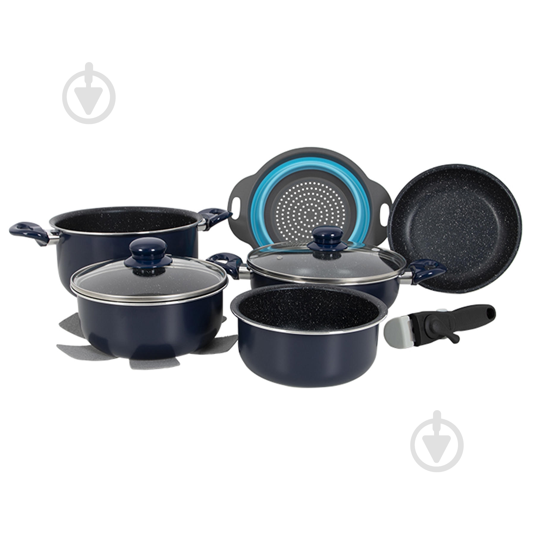 Набор посуды GIMEX Cookware Set induction 9 предметов Blue (6977225) - фото 1