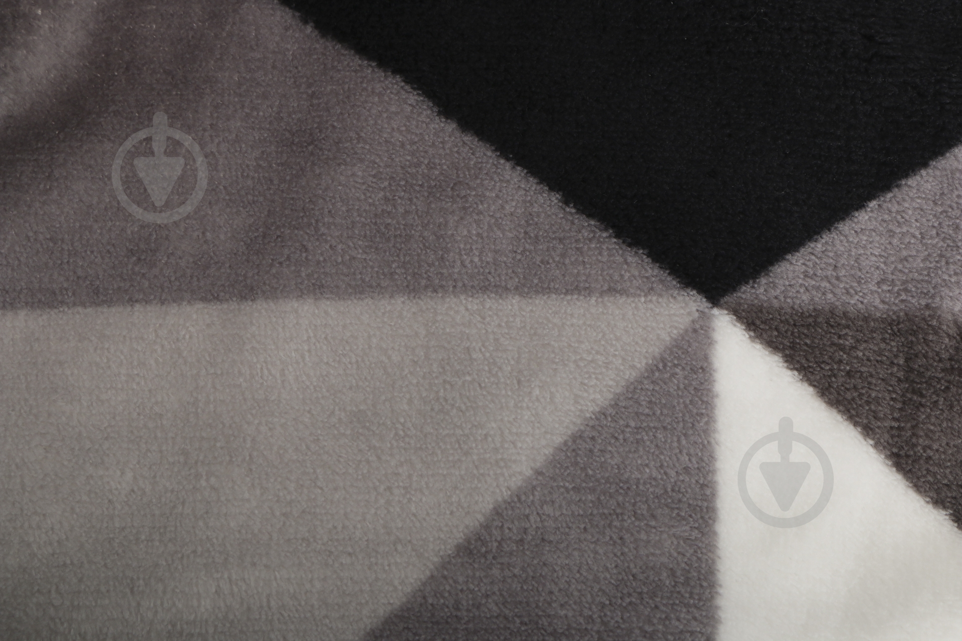 Плед Геометрия 200x220 см серый UP! (Underprice) - фото 2