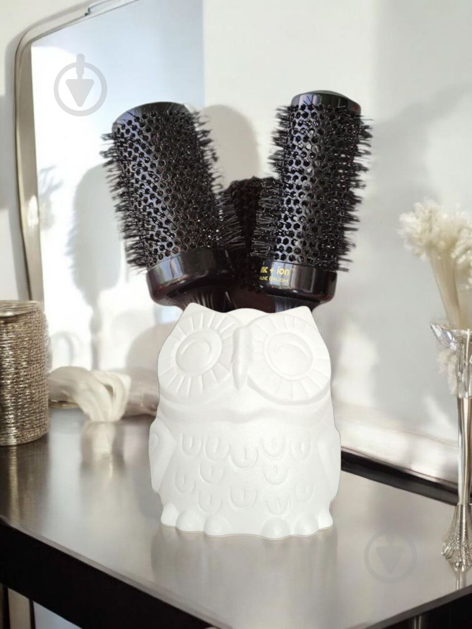 Кашпо керамическое Kerama tato Сова 14 см белая - фото 9