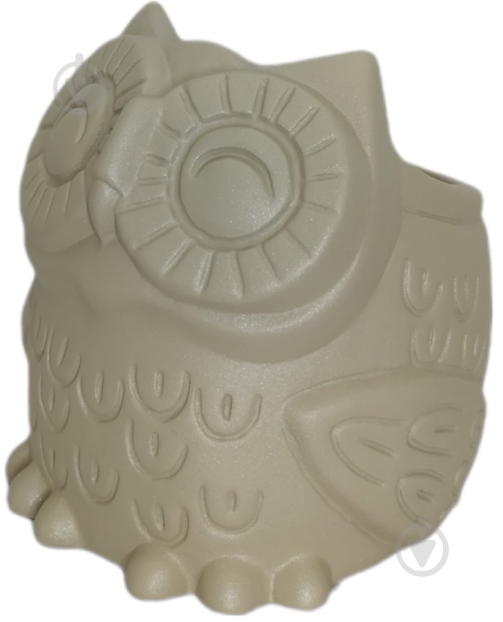 Кашпо керамічне Kerama tato Сова 14 см мокко - фото 1 Кашпо керамічне Kerama tato Сова 14 см мокко - фото 1