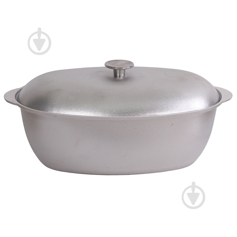 Гусятница Biol алюминиевая с крышкой 6 л G0600 - фото 1