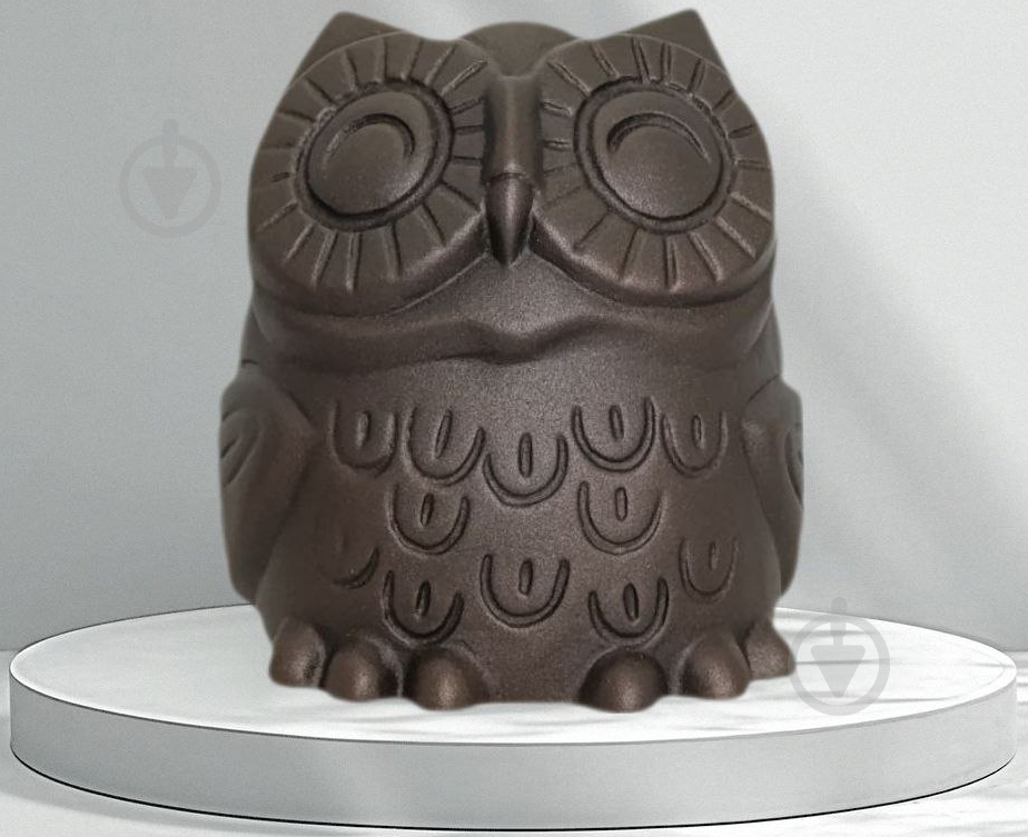 Кашпо керамическое Kerama tato Сова 14 см медь - фото 2