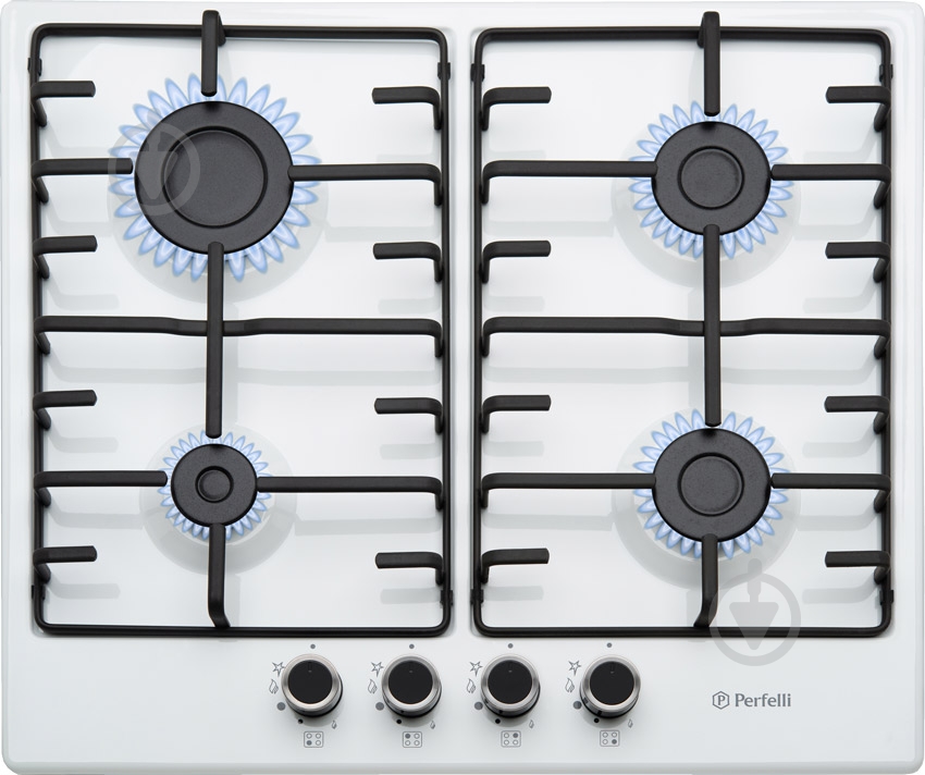 Варочная поверхность газовая Perfelli HGM 61013 WH - фото 2 Варочная поверхность газовая Perfelli HGM 61013 WH - фото 2