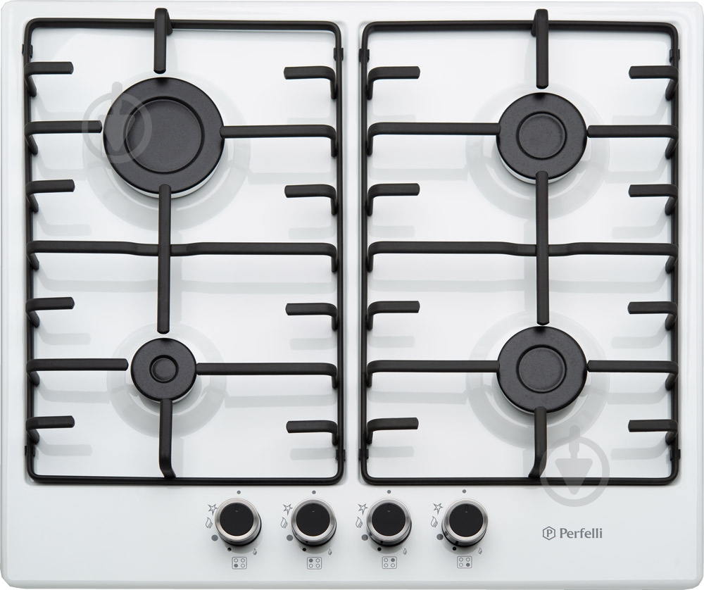Варочная поверхность газовая Perfelli HGM 61013 WH - фото 1 Варочная поверхность газовая Perfelli HGM 61013 WH - фото 1