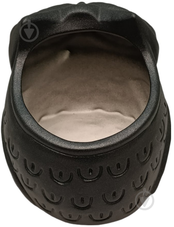 Кашпо керамическое Kerama tato Сова 14 см черная - фото 5