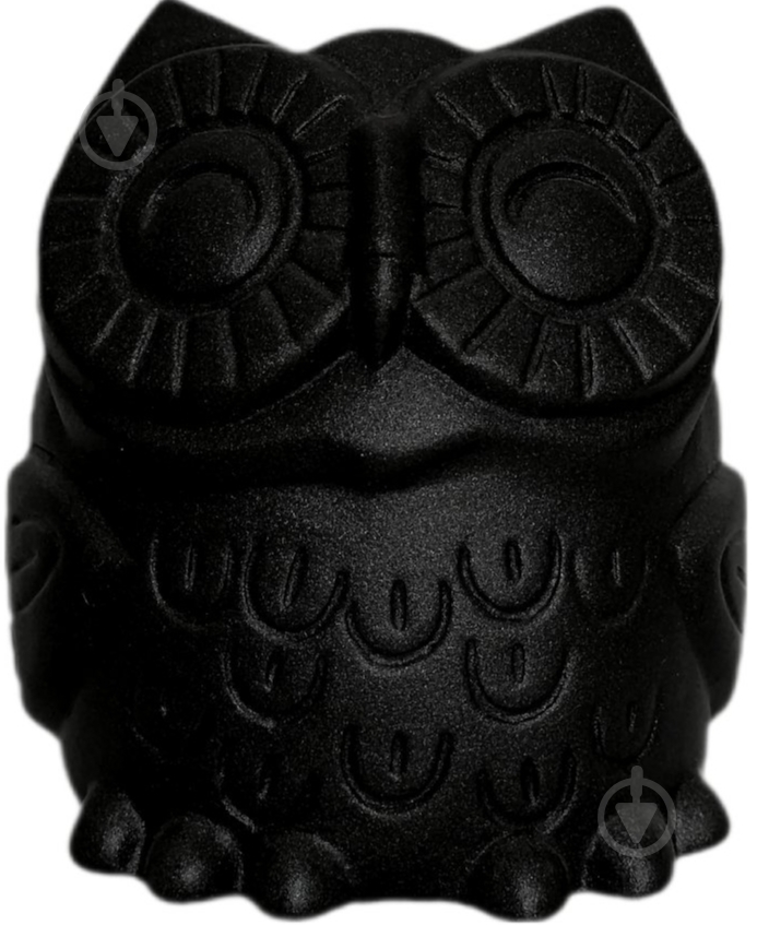 Кашпо керамическое Kerama tato Сова 14 см черная - фото 2