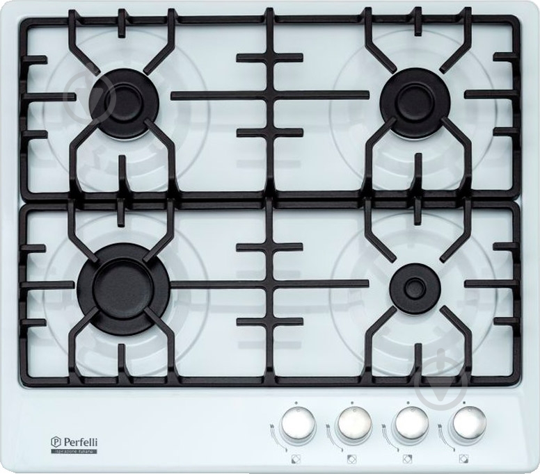 Варочная поверхность газовая Perfelli HGM 61020 WH - фото 1 Варочная поверхность газовая Perfelli HGM 61020 WH - фото 1
