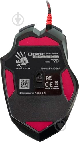 Миша A4Tech T70 USB Black - фото 2