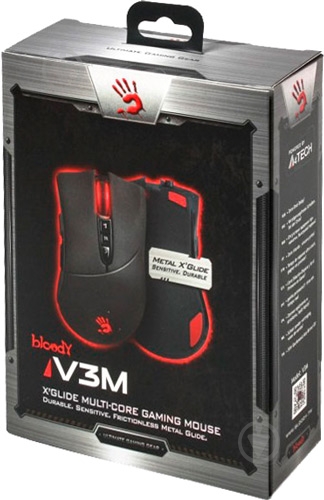 Миша A4Tech V3M USB Black - фото 7