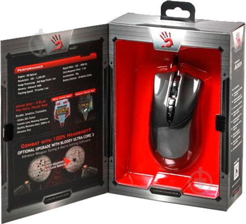 Миша A4Tech V3M USB Black - фото 6