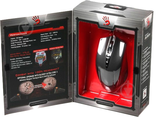 Миша A4Tech V5M USB Black - фото 8