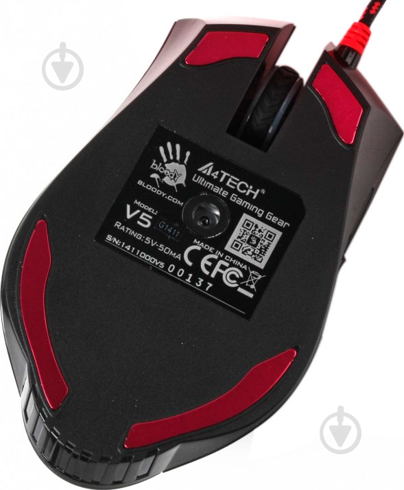 Миша A4Tech V5M USB Black - фото 7