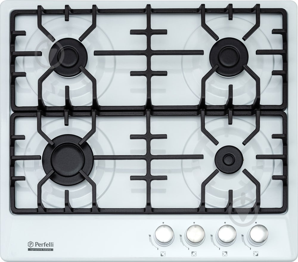 Варочная поверхность газовая Perfelli HGM 61420 WH - фото 1