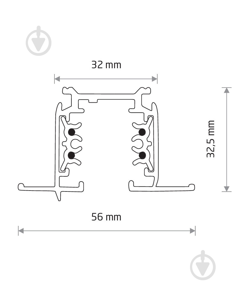 Шинопровод Nowodvorski черный 8694 - фото 2 Шинопровод Nowodvorski черный 8694 - фото 2
